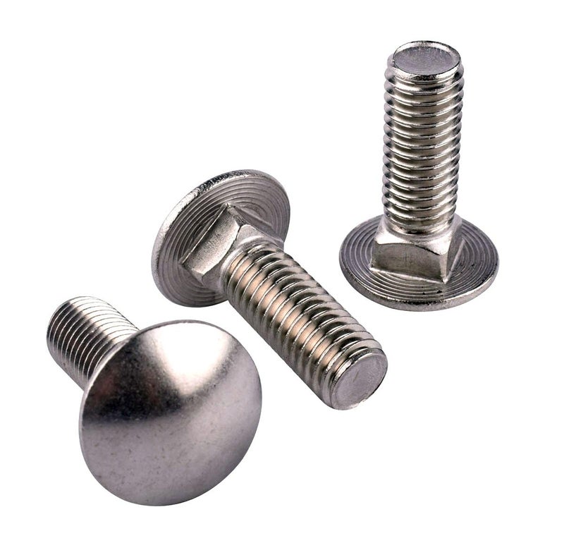 KOSJETHAS Store 1/4-20 x 5/8" Carriage Bolts Screws, Round Head Square Neck, 304 Stainless Steel 18-8, UNC Coarse Fully Thread, Quantity 20Pcs - Image 5